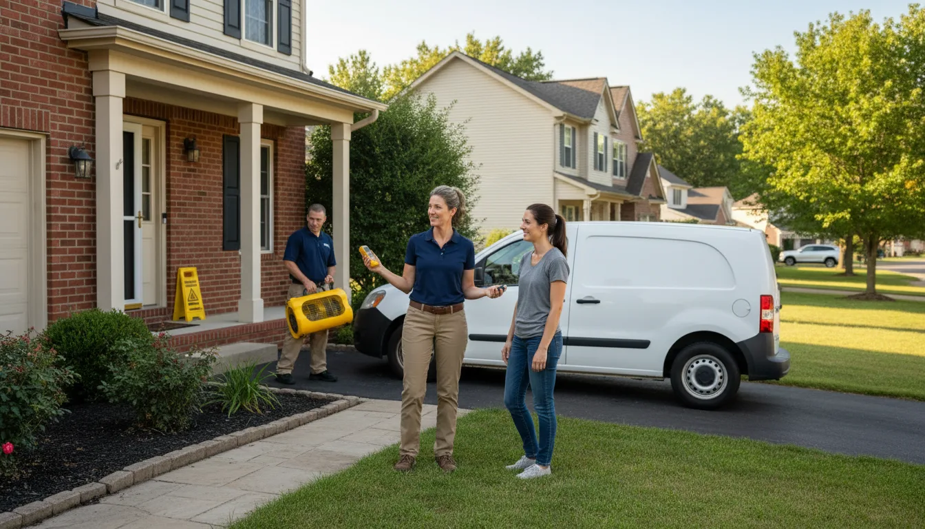 Water restoration image for Dehumidification And Cleanup Services in Darfur, MN
